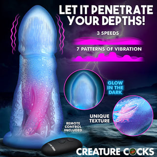 FANTASY DILDO COCKTOPUS GLOW IN THE DARK VIBRATING