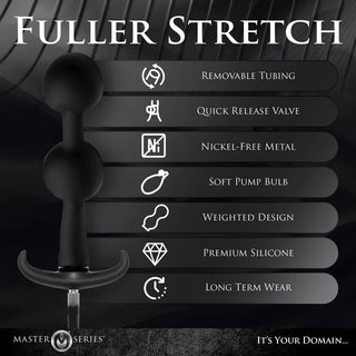 ASS RATTLER WEIGHTED INFLATABLE SILICONE ANAL PLUG