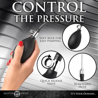 ASS RATTLER WEIGHTED INFLATABLE SILICONE ANAL PLUG