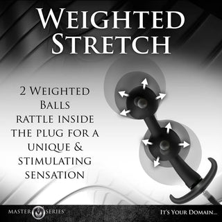 ASS RATTLER WEIGHTED INFLATABLE SILICONE ANAL PLUG