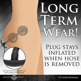 ASS RATTLER WEIGHTED INFLATABLE SILICONE ANAL PLUG