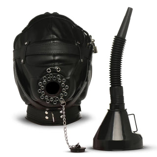 MASTER SERIES DEGRADED SENSORY DEPRIVATION HOOD WITH FUNNEL