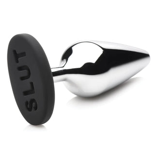 MASTER SERIES METAL AND SILICONE BUTT PLUG
