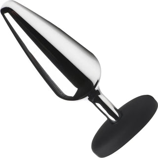 MASTER SERIES METAL AND SILICONE BUTT PLUG