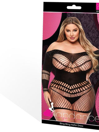 LAPDANCE BLING BLING HALTER DRESS