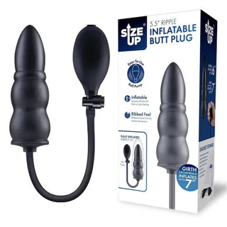 SIZE UP 5.5 INCH RIPPLE INFLATABLE BUTT PLUG