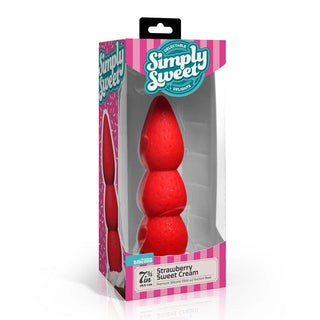 SIMPLY SWEET STRAWBERRY SWEET CREAM DILDO