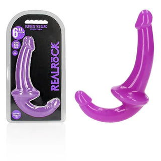 REALROCK 6 INCH STRAPLESS STRAPON GLOW IN THE DARK