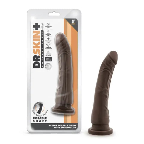 POSABLE DILDO WITH SUCTION CUP