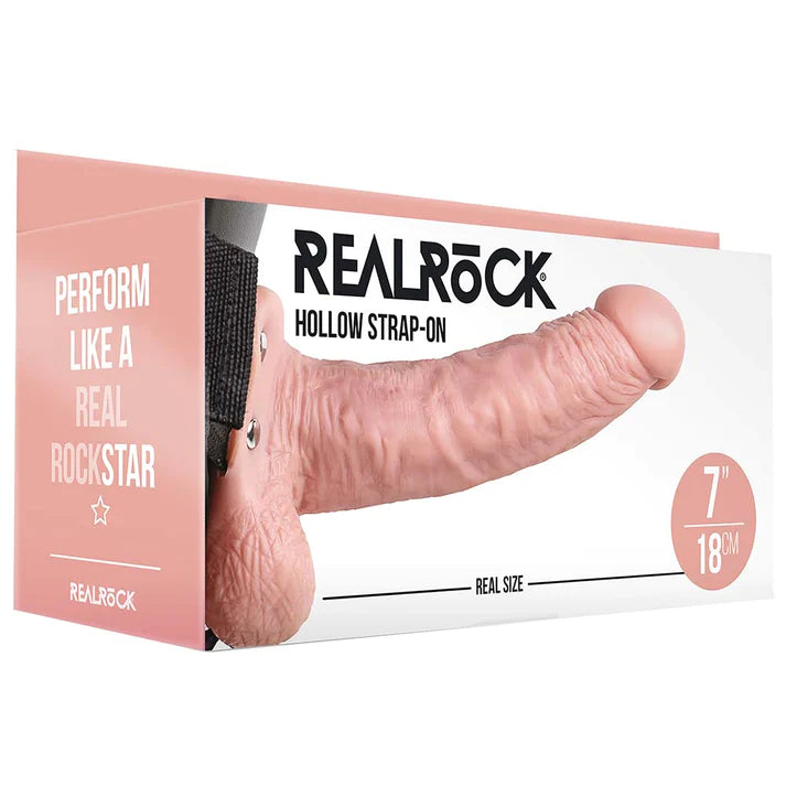 REALROCK HOLLOW STRAP-ON WITH BALLS