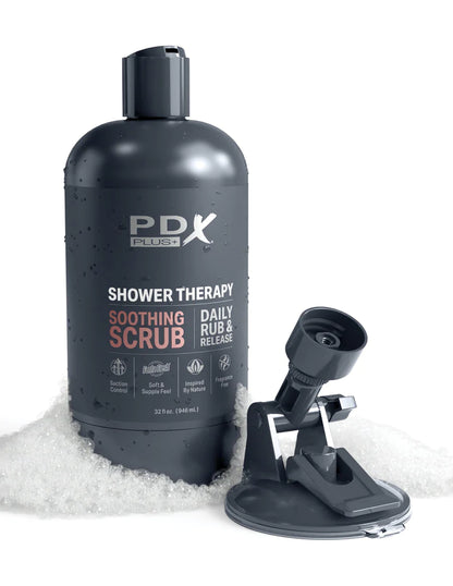 PDX PLUS SOOTHING SCRUB SHOWER THERAPY STROKER