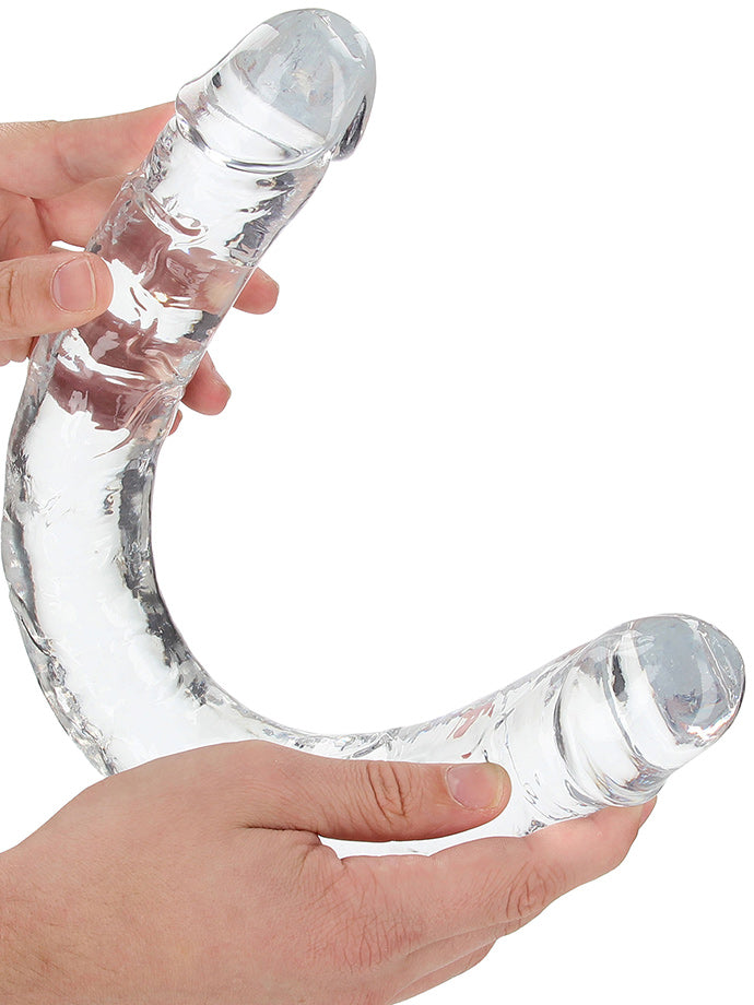 REALROCK CRYSTAL CLEAR DOUBLE DONG 18 INCH