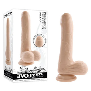 EVOLVED PEEK A BOO VIBRATING DILDO LIGHT