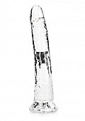 REALROCK REALISTIC SLIM DILDO 11 INCH CLEAR