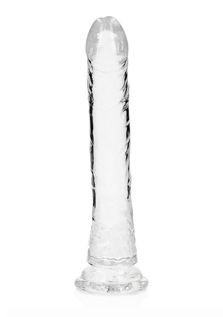 REALROCK REALISTIC SLIM DILDO 11 INCH CLEAR