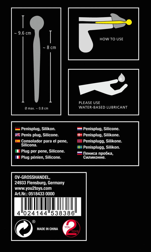 PENISPLUG SPERM STOPPER Flirt Adult Store PENISPLUG SPERM STOPPER Flirt Adult Store