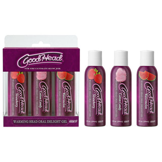 GOODHEAD WARMING HEAD ORAL DELIGHT GEL 3-PACK