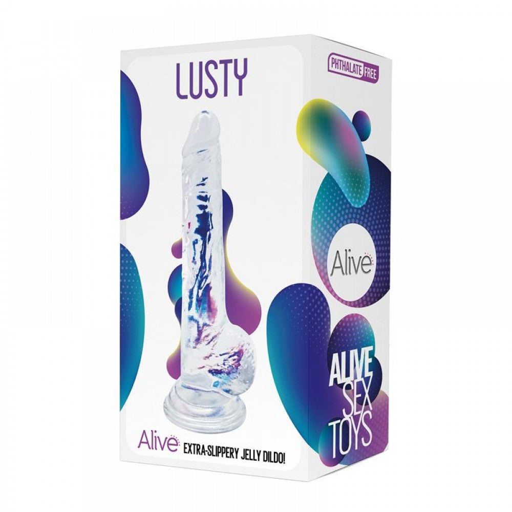 ALIVE LUSTY 7 INCH DILDO WITH BALLS