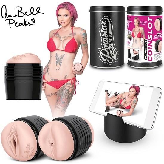 ANNA BELL PEAKS DOUBLE ENDED PUSSY/MOUTH COINSLOT