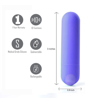 MAIA JESSI RECHARGEABLE MINI BULLET PURPLE