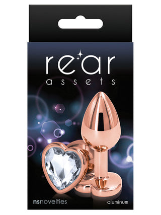 REAR ASSETS ROSE GOLD BUTT PLUG WITH HEART