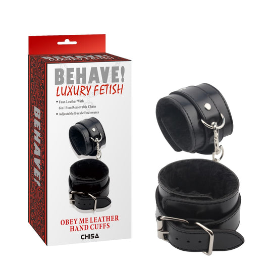 BEHAVE OBEY ME HAND CUFFS