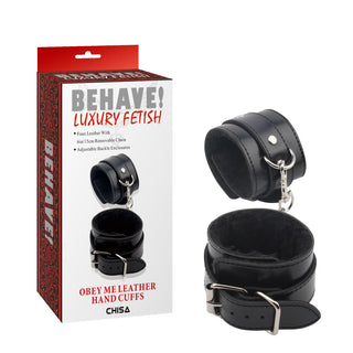 BEHAVE OBEY ME HAND CUFFS