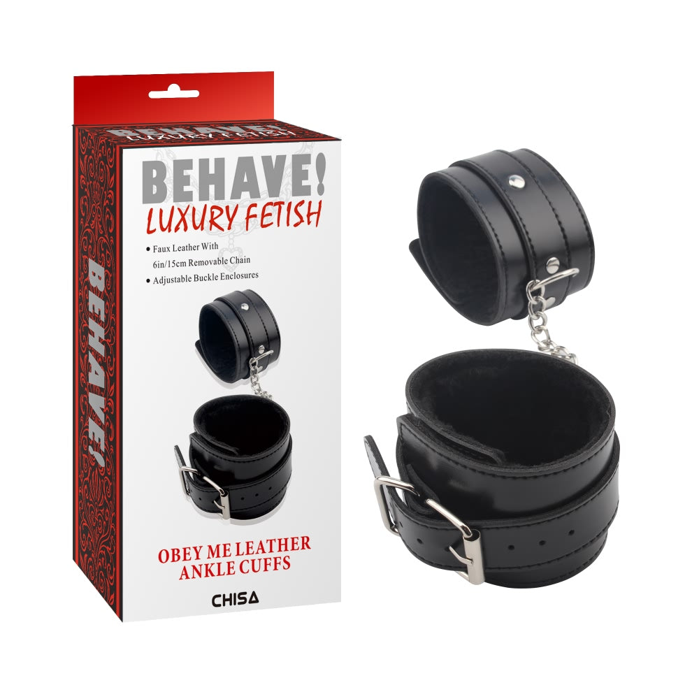 BEHAVE OBEY ME ANKLE CUFFS