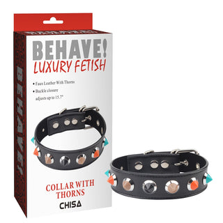 BEHAVE COLLAR WITH THORNS