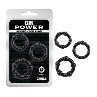 GK POWER BEADED COCK RINGS