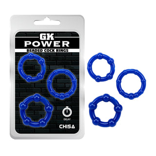 GK POWER BEADED COCK RINGS