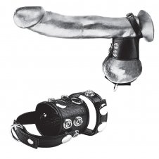 C&B GEAR - COCK RING 1.5 INCH BALL STRETCHER & OPTIONAL WEIGHT RING
