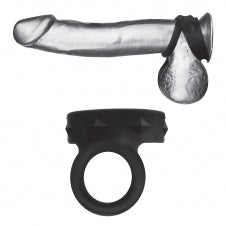 DUO SNAP SILICONE COCK & BALL RING