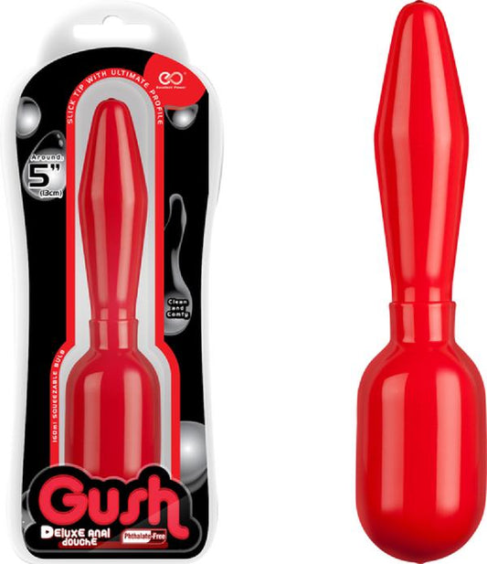 GUSH DELUXE ANAL DOUCHE RED STRAIGHT STEM