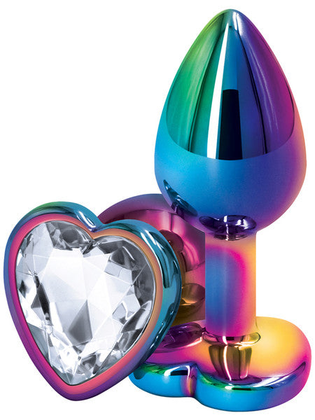 REAR ASSETS MULTICOLOUR BUTT PLUG WITH HEART