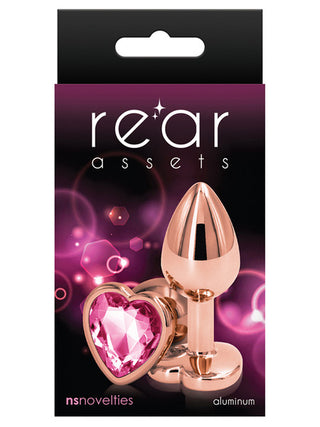 REAR ASSETS ROSE GOLD BUTT PLUG WITH HEART