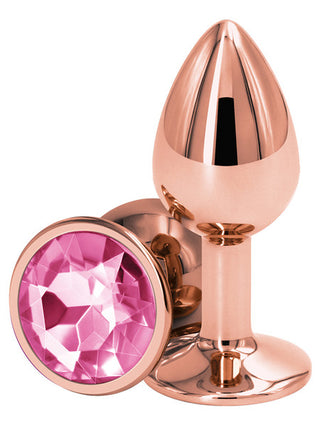 REAR ASSETS ROSE GOLD BUTT PLUG WITH CIRCLE