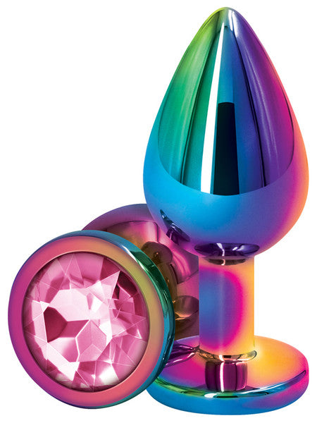 REAR ASSETS MULTICOLOUR BUTT PLUG WITH CIRCLE
