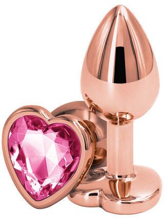 REAR ASSETS ROSE GOLD BUTT PLUG WITH HEART