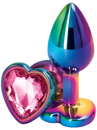 REAR ASSETS MULTICOLOUR BUTT PLUG WITH HEART