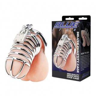 BLUELINE DELUXE CHASTITY CAGE