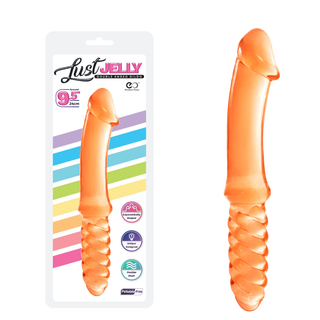 LUST JELLY 9.5 INCH DOUBLE DONG RIBBED