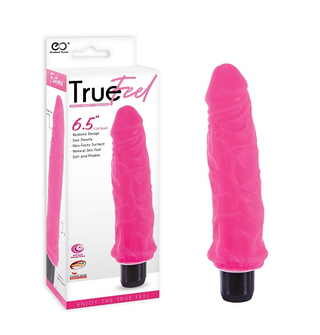 TRUE FEEL 6.5 REALISTIC VIBRATOR RIBBED