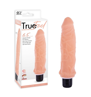 TRUE FEEL 6.5 REALISTIC VIBRATOR RIBBED