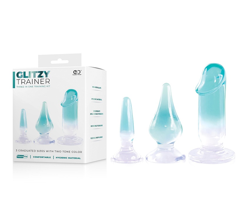 GLITZY TRAINER 3 IN 1 MIXED ANAL SET