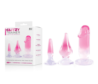 GLITZY TRAINER 3 IN 1 MIXED ANAL SET