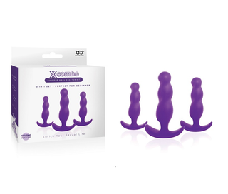 X COMBO 3 IN 1 ANAL STARTER KIT RIBBED