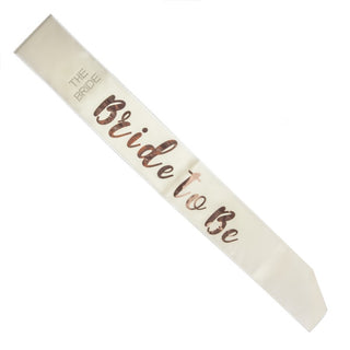 BRIDE TO BE ROSE GOLD SASH