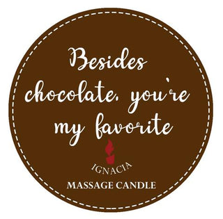 IGNACIA MASSAGE CANDLE BESIDES CHOC UR MY FAV