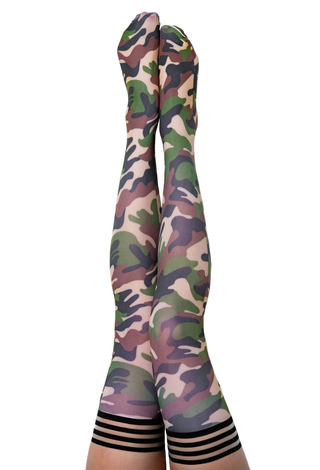 KIXIES ALEX CAMO THIGH HIGH